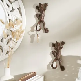 Set of 2 Lizard Wall Hooks for Stylish Organization