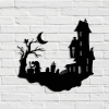 CIFbuy Gothic Skull iron Wall Art Vintage Halloween Decor for Indoor Outdoor(TikTok, temu pick-up service)