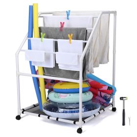 Pool PVC Towel Rack Black Net