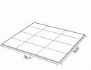 79 inch X 71 inch foldable double-sided gaming mat with anti slip and waterproof properties