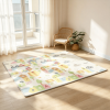 79 inch X 71 inch foldable double-sided gaming mat with anti slip and waterproof properties