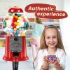 15 Inch Commercial Red Big Gumball Machine With Stand Key-Operated Uncharged Candy Dispenser Machine Bubble Gum Machine Coin Operated Metal Candy Mach