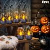 6 Pack Solar LED Candle Lights, IP44 Waterproof Flameless Flickering Candles, Outdoor Solar Decorative Lights for Garden, Patio, Camping, Party