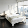 Large Modern Bed Frame with Headboard King Size Bedroom Furniture  Finish Queen Size