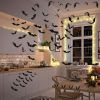 Halloween Party Supplies & Decorations 140Pcs Realistic PVC 3D Black Scary Bat Wall Stickers for Creepy Home & Indoor Decor DIY Wall Decal Bathroom De