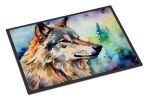Wolves Wolf Doormat Front Door Mat Indoor Outdoor Rugs for Entryway, Non Slip Washable Low Pile, 24H X 36W