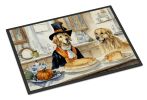 Golden Retriever Fall Kitchen Pumpkins Doormat Front Door Mat Indoor Outdoor Rugs for Entryway, Non Slip Washable Low Pile, 24H X 36W
