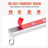 Ceiling Curtain Track Set, 9.9 FT/3 Meter, Self Adhesive, No Drill Ceiling Track System for Curtains