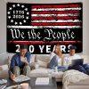Probsin Large 250 Anniversary USA Backdrop 60" x 90" 250 Years America Flag 1776-2026 We The People Patriotic Poster Hanging Supplies Wall Decor Bulle