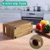 Acacia Wood Utensil Holder Organizer for Counter - Large Wooden Utensil Caddy for Countertop - 3 Compartment Cooking Tool Holder for Spatula - for Far