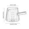 1 Pcs 180ml Mini Coffee Cup, Glass Milk Cup, Italian Coffee Cup With Glass Handle, Coffee Measuring Cup