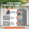 Carport Replacement Canopy Cover 10 x 20 ft, Garage Top Tent Shelter Tarp Heavy-Duty Waterproof & UV Protected, Easy Installation with Ball Bungees