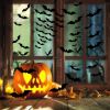 Halloween Party Supplies & Decorations 140Pcs Realistic PVC 3D Black Scary Bat Wall Stickers for Creepy Home & Indoor Decor DIY Wall Decal Bathroom De