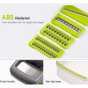Vegetable Chopper Dicer with Container | Cheese Grater Mandoline Slicer Cabbage Shredder French Fry Cutter Stainless Steel for Veggie Onion Potato Fru