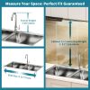 Stainless Steel 2-Tier Over The Sink Dish Drying Rack with Utensil Holder, Large, for Kitchen Counter