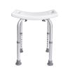 Shower Chair, Adjustable Height Shower Stool with Built-in Handles, Shower Seat for Inside Shower or Tub
