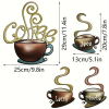 CIFbuy Metal Coffee Cup Wall Decor Retro Kitchen Coffee Bar Decorations (TikTok, temu pick-up service)