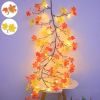 Maple Leaf Lamp, realistic flower lamp, night lamp, remote control, 8 lighting modes, wall decoration, suitable for parties