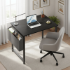 31IN Computer Desk for Home Office, Modern Study Work Table Simple Style for Bedroom, Writing Desks with X-Shaped Reinforcement