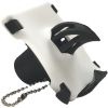 Portable bottle opener, a portable multi-functional keychain tool suitable for opening beer, soda, and screw-top bottles. It is suitable for travel