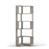 6 Tier Freestanding L-Shaped Corner Bookshelf For Living Room, Bedroom, Wooden Bookcase with anti-drop panle & anti tipping device, Display shelf Open
