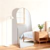 58"x19" Full Length Mirror with Stand Floor Mirror with Aluminum Alloy Frame Body Wall-Mounted Mirrors For Bedroom Bathroom