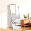 58"x19" Full Length Mirror with Stand Floor Mirror with Aluminum Alloy Frame Body Wall-Mounted Mirrors For Bedroom Bathroom