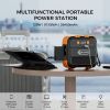 Flashfish 120W Portable Power Station, 98Wh/26400mAh Solar Generator Backup Power Battery Pack With AC/DC/Type-c/USB/Flashlight