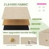 7-Drawer Fabric Dresser with Solid Wood Top, Tall Storage Chest for Bedroom, Living Room, Or Entryway, Ideal As a Tower Cabinet, Hallway Organizer