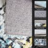 Vintage Area Rug Modern Non Slip Carpet Boho Low Pile Soft Rug Waterproof Machine Washable Rug for Living Room Bedroom Kitchen Dining Room Under Table